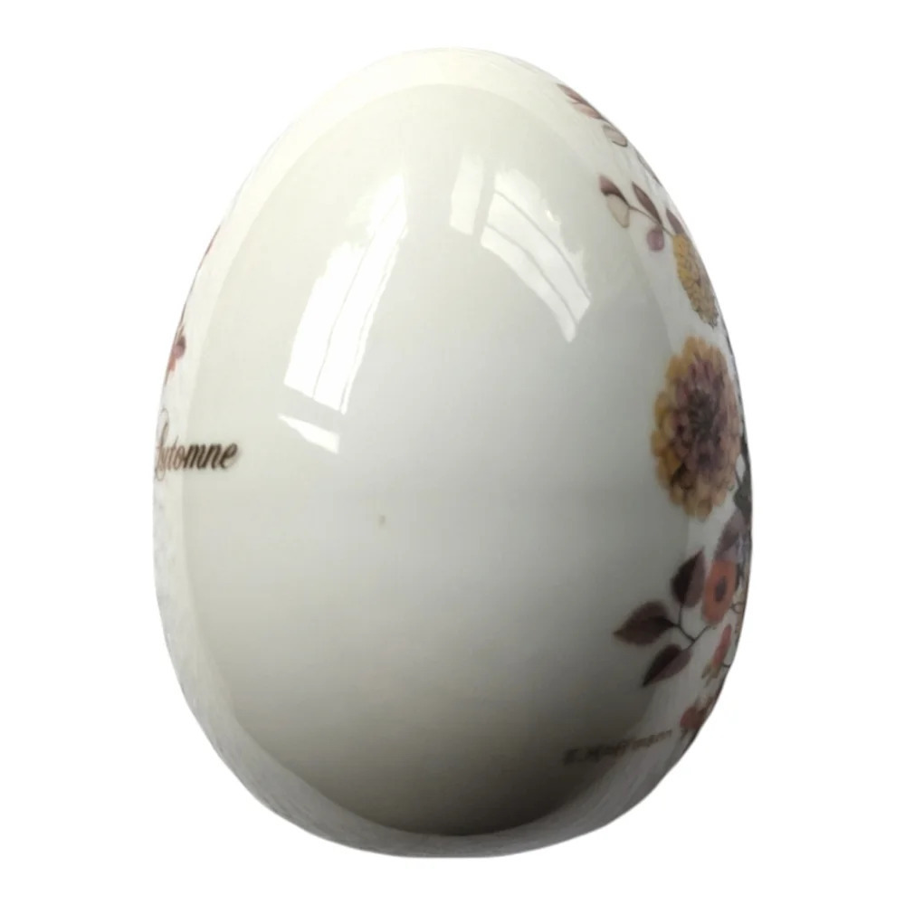 Avon  Vintage 1987 Porcelain Decorative Egg Autumn's Color Hand Painted - Picture 4 of 7
